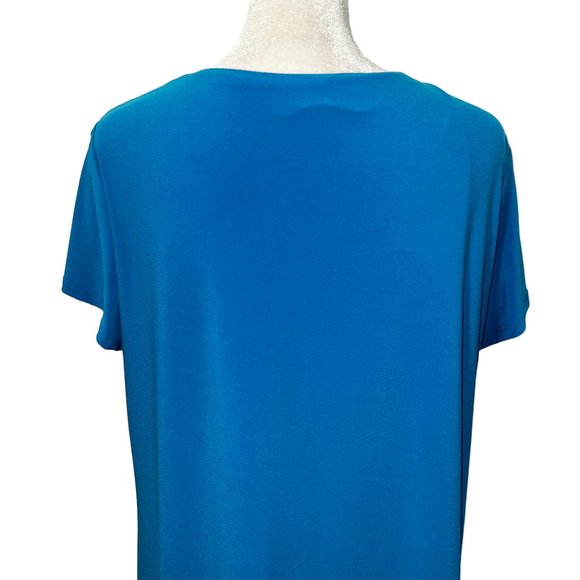 Like New COLDWATER CREAK Bright Blue Pullover Easy-Fit Dress Size Petite… - Picture 4 of 8